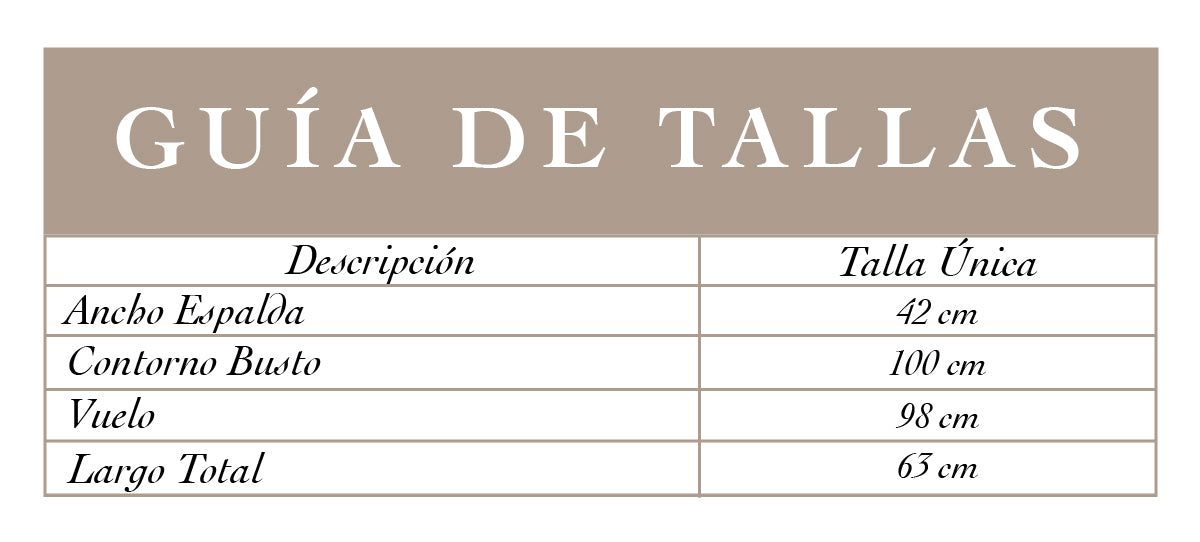 Guía de tallas