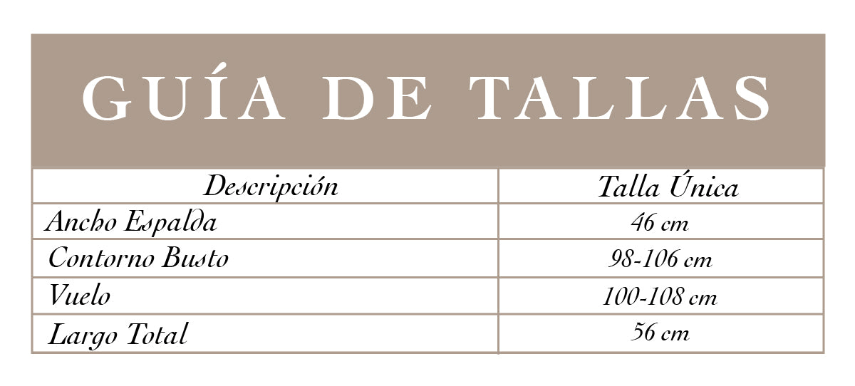 Guía de tallas