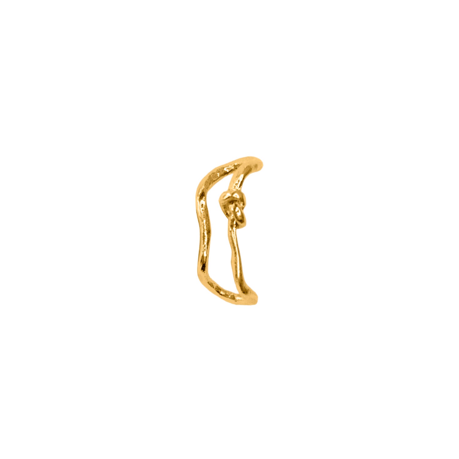 EAR CUFF LOOP DORADO